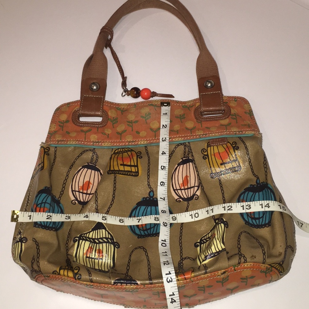 FOSSIL Key•Per birdcage canvas/coated canvas bag - Picture 8 of 8